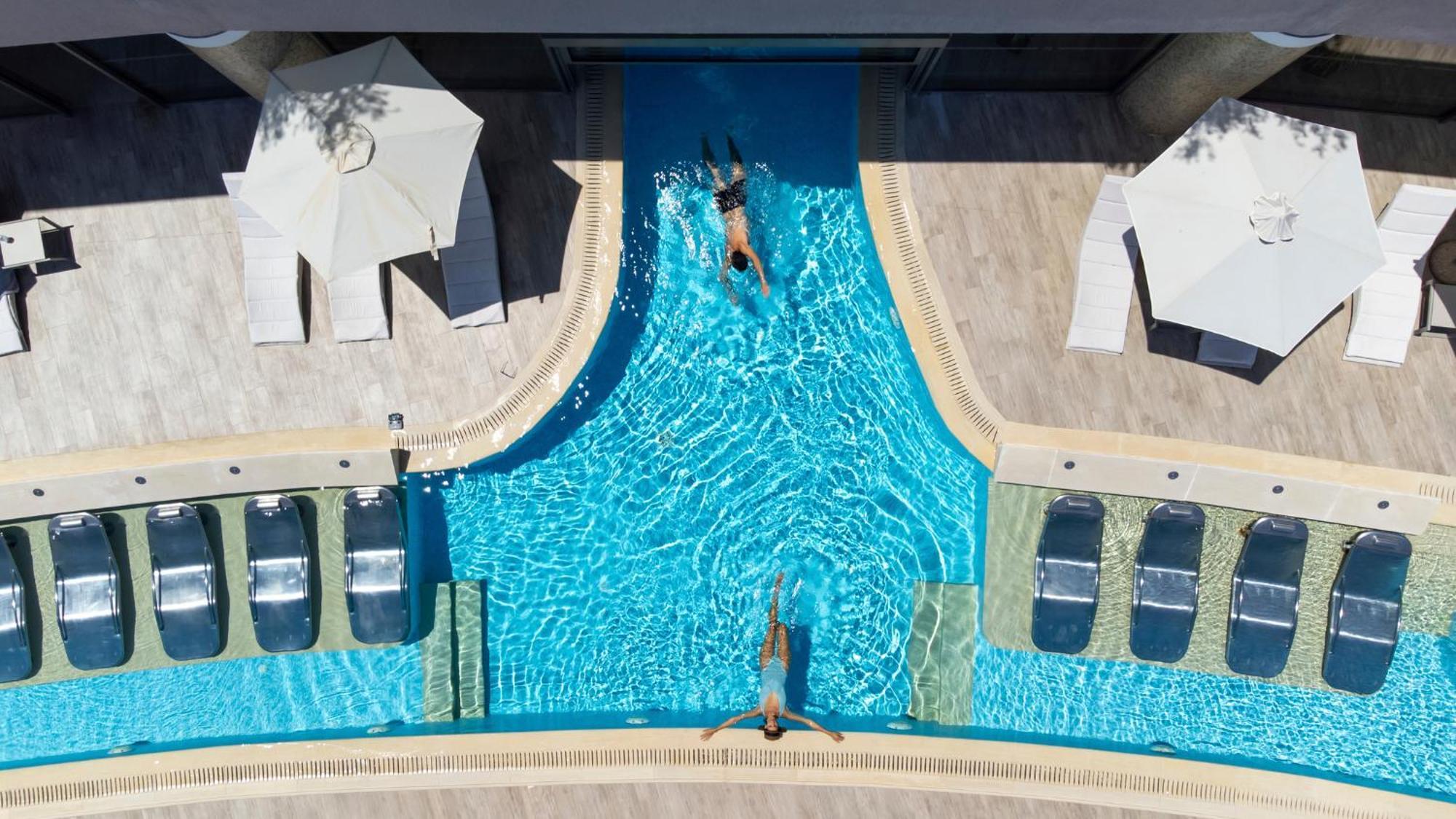 Miraggio Thermal Spa Resort Paliouri Dış mekan fotoğraf The 25m swimming pool